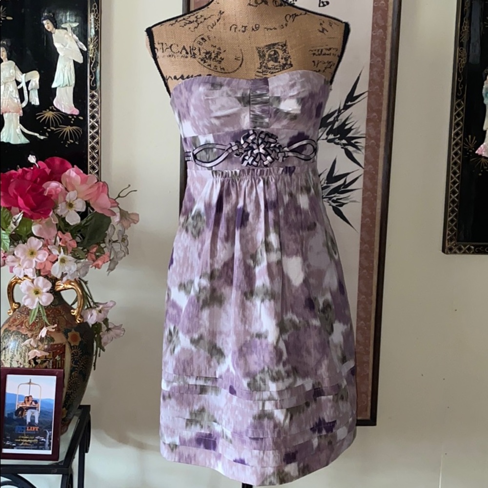 BCBGMAXAZRIA strapless mini dress